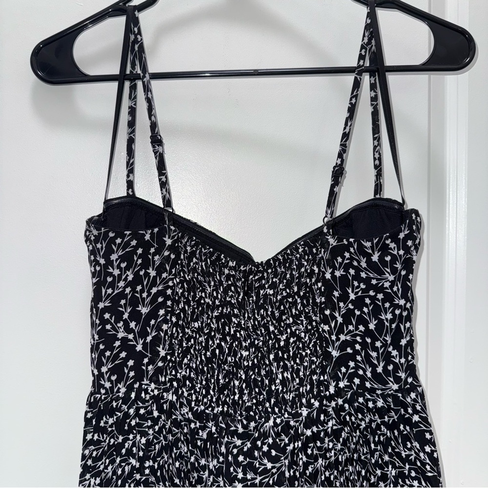 Petal + Pup Black & White Floral Bustier Maxi Formal Dress - Picture 6 of 8